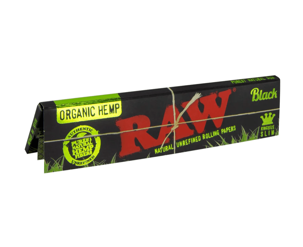 Raw Black Organic Hemp King Size Paper - Greenhut