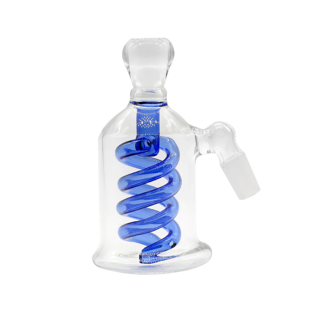 Glass Spiral Percolator Ash Catcher 14mm - Greenhut - NZ