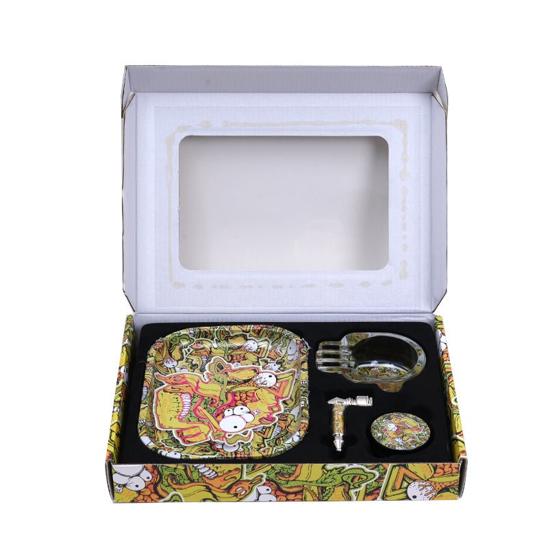 Cartoon Pattern Smoking Accessories Set - Greenhut