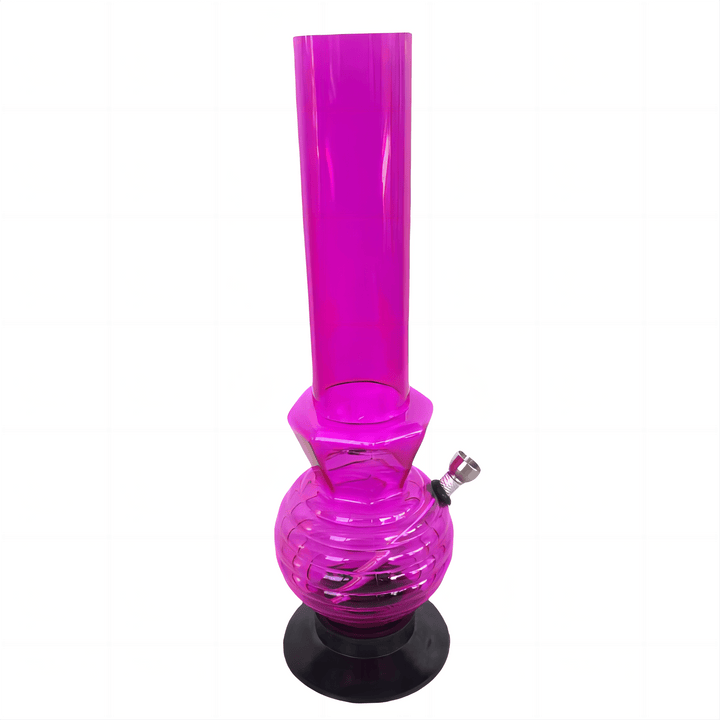 Acrylic Round Bottom with Rings Waterpipe 32cm - Greenhut