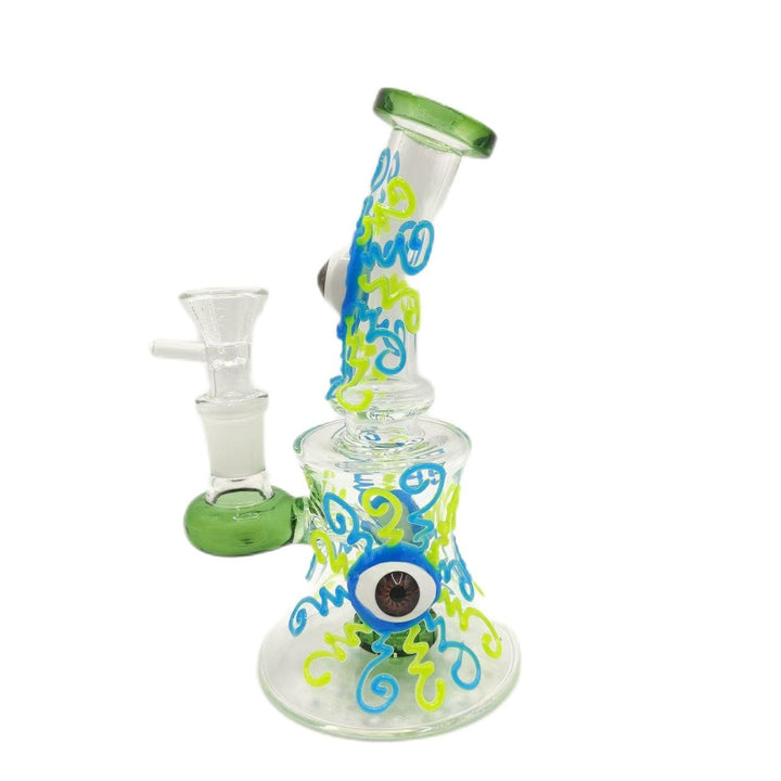 Colored Monster Eye Glow in Dark Waterpipe 17cm - Greenhut