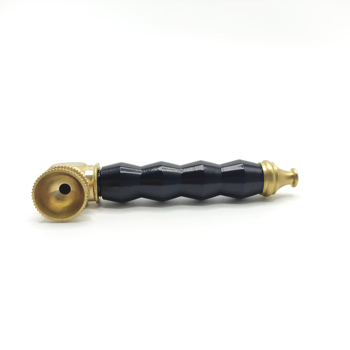 Colored Brass Metal Smoking Pipe 8cm