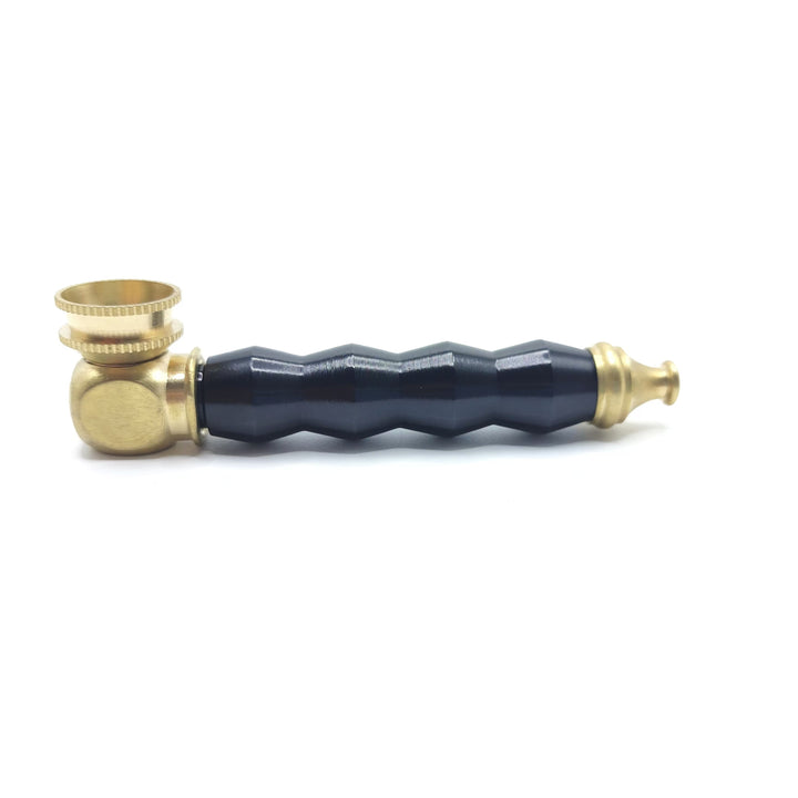 Colored Brass Metal Smoking Pipe 8cm