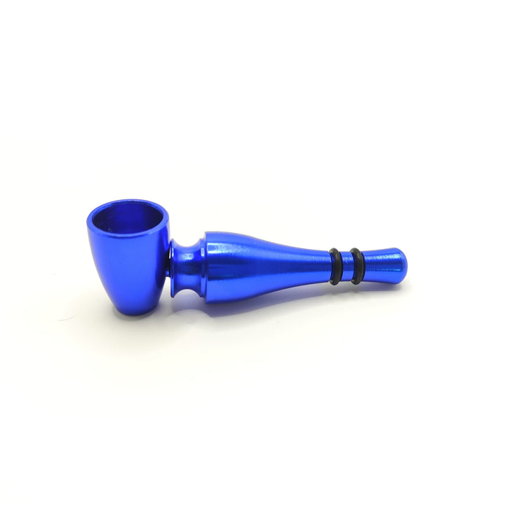 Torpedo Shape Colored Metal Smoking Pipe 7.5cm