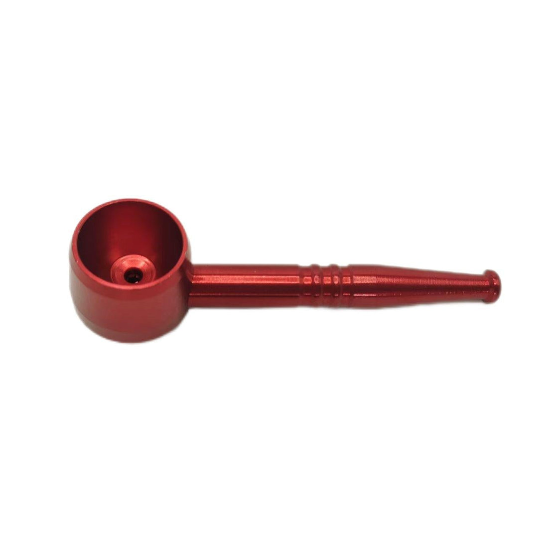 Premium Big Round Head Metal Smoking Pipe 9.5cm - Greenhut