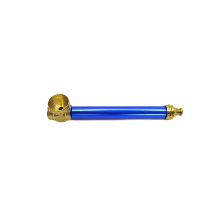 Brass Colored Metal Smoking Pipe 10cm - Greenhut