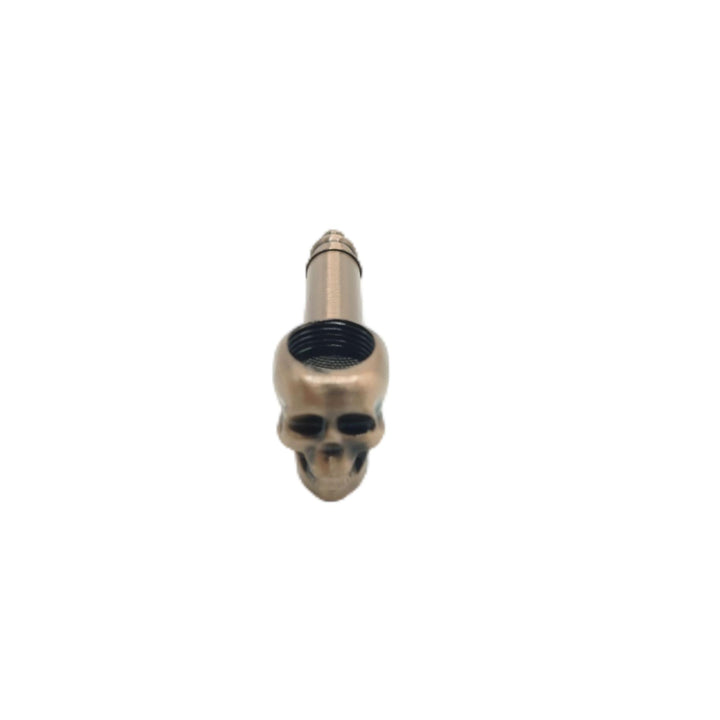 Skull Face Metal Smoking Pipe 8cm - Greenhut