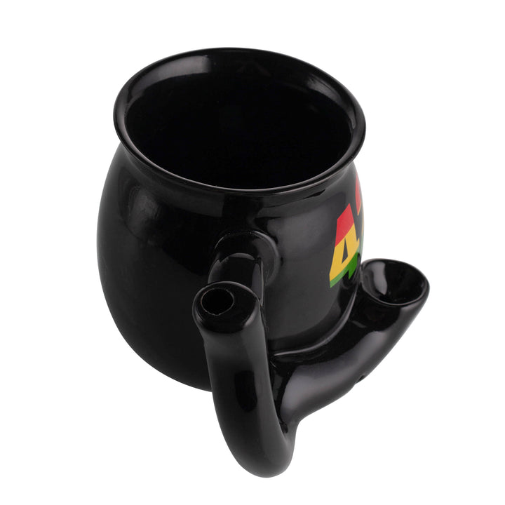 420 Ceramic Mug Smoking Pipe 10.5oz