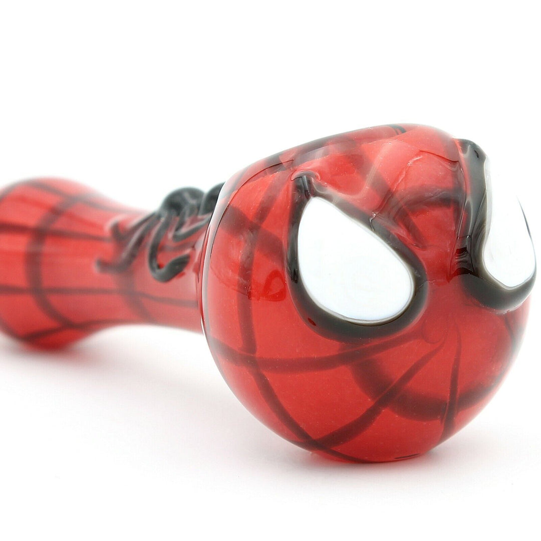 Dark Color Spider Face Glass Smoking Pipe - Greenhut