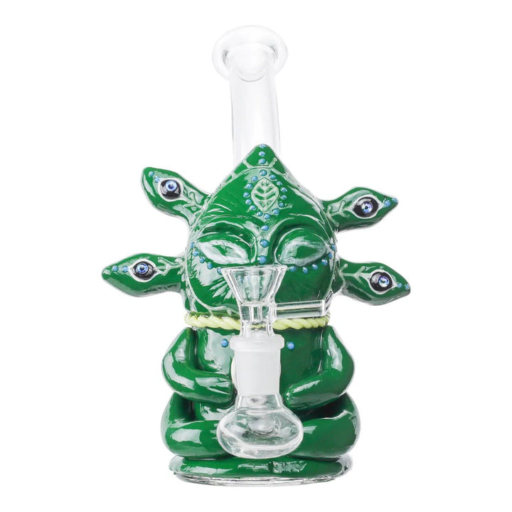 Colored Alien Shape Glass Waterpipe 18cm - Greenhut