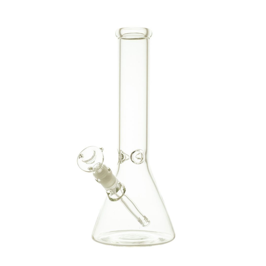 Clear Glass Beaker Waterpipe with Ice Catcher 34cm - Greenhut