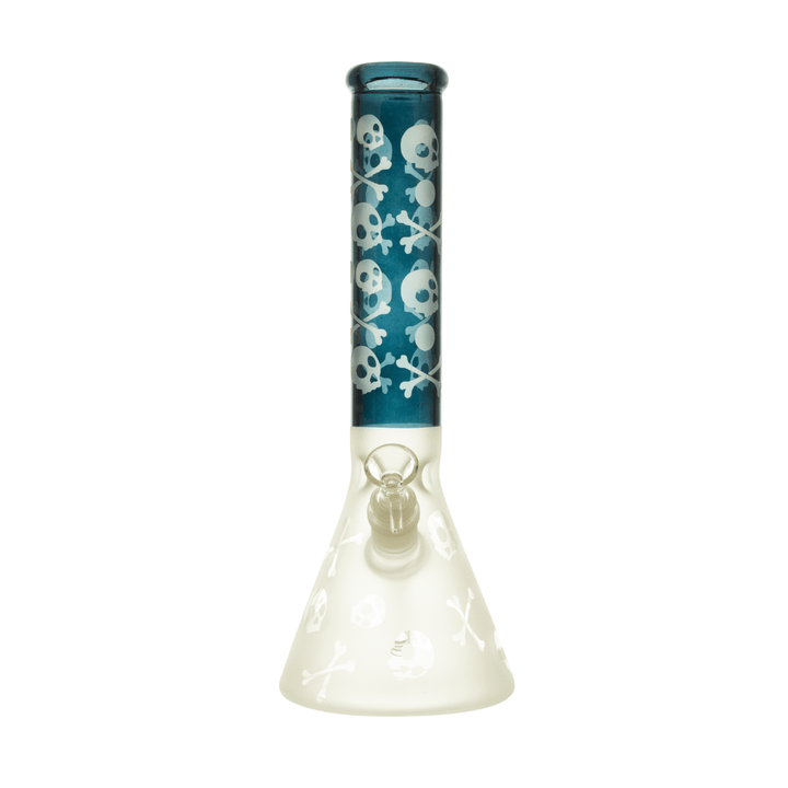 Skull Designs Multicolor Beaker Waterpipe 34cm - Greenhut