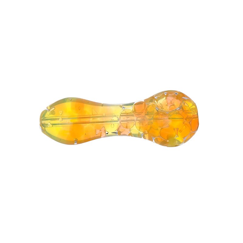 Light Orange Solid Glass Smoking Pipe - Greenhut