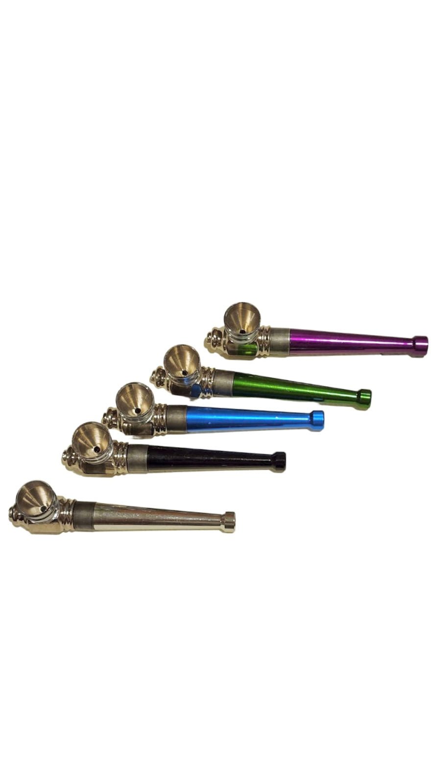 Colored Metal Smoking Pipe 10cm