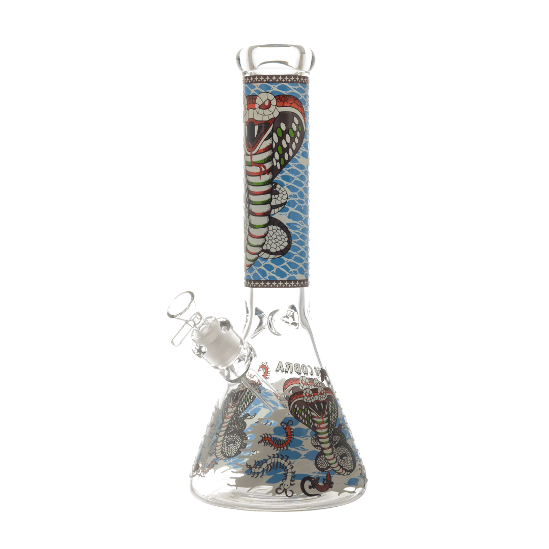 Multi Solid Color Pictures Beaker Waterpipe 35cm - Greenhut