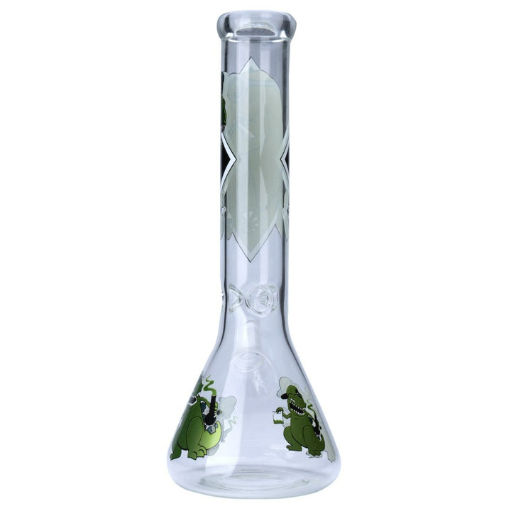 Smoking Dinosaur Glass Beaker Shape Waterpipe 35cm