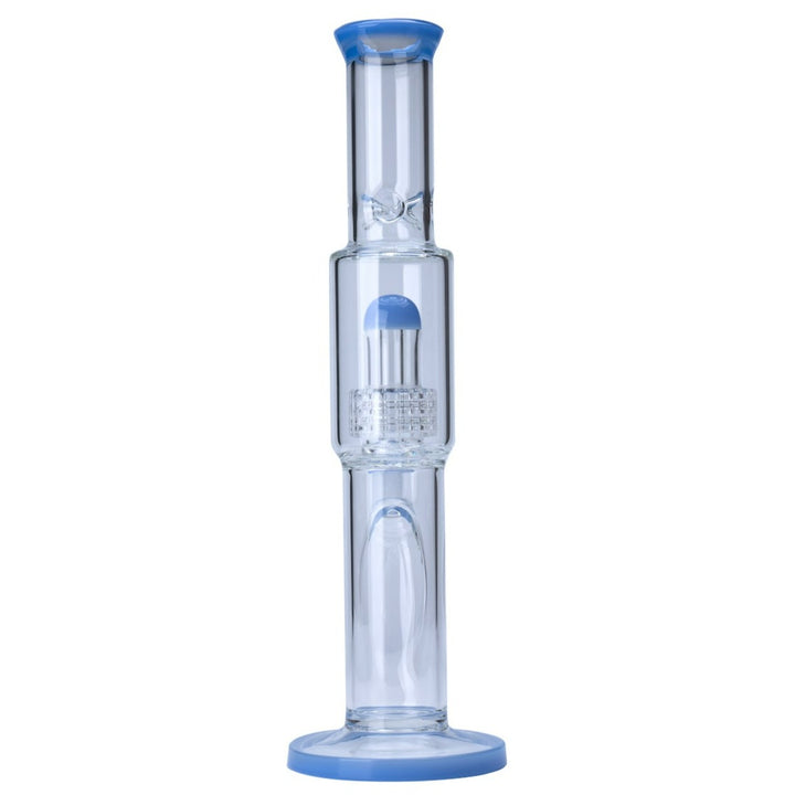 Clear Straight Glass with Percolator Waterpipe 28cm