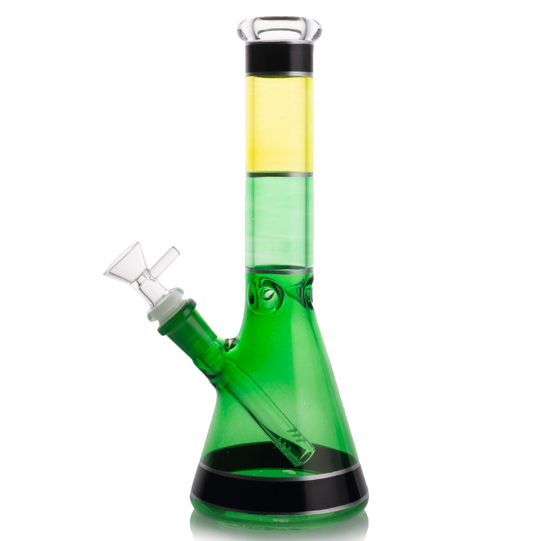 Premium Glass Multi Color Beaker Base Waterpipe 25cm