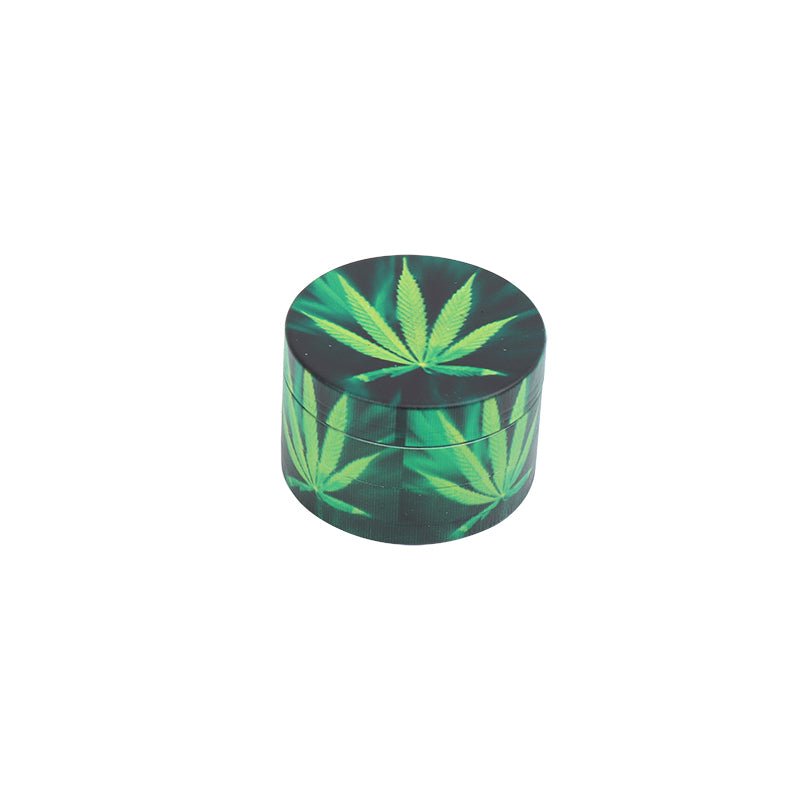 Green Leaf Solid Pattern Aluminum herb Grinder - Greenhut