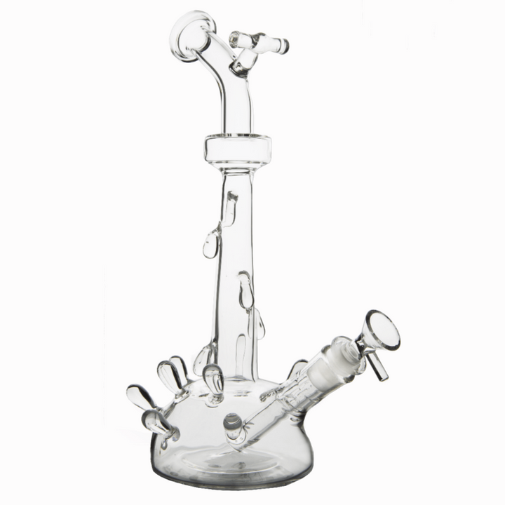 Faucet Shape Glass Waterpipe with Ice catcher 30cm