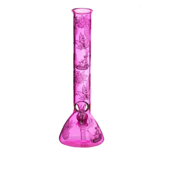 R&m Coloured Beaker Base Glass Waterpipe with Ice Catcher 26cm - Greenhut