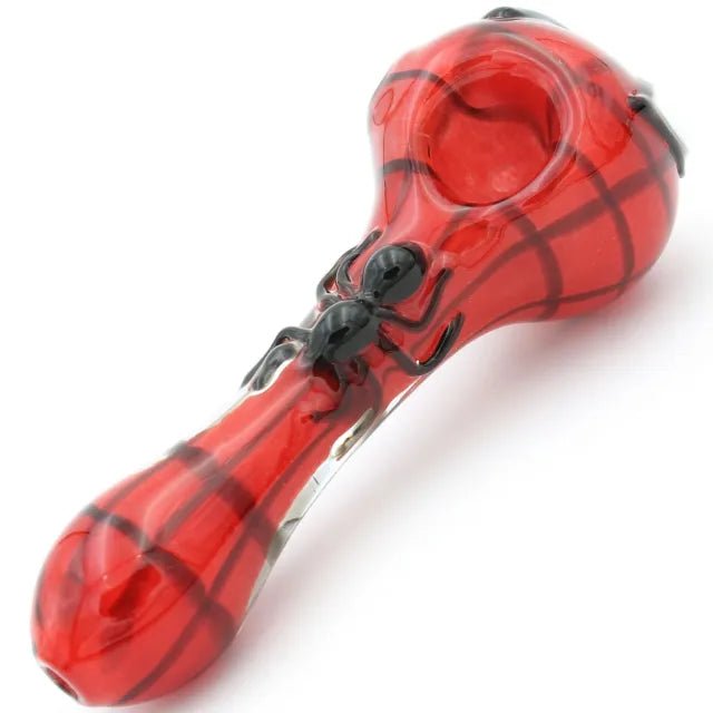 Dark Color Spider Face Glass Smoking Pipe - Greenhut