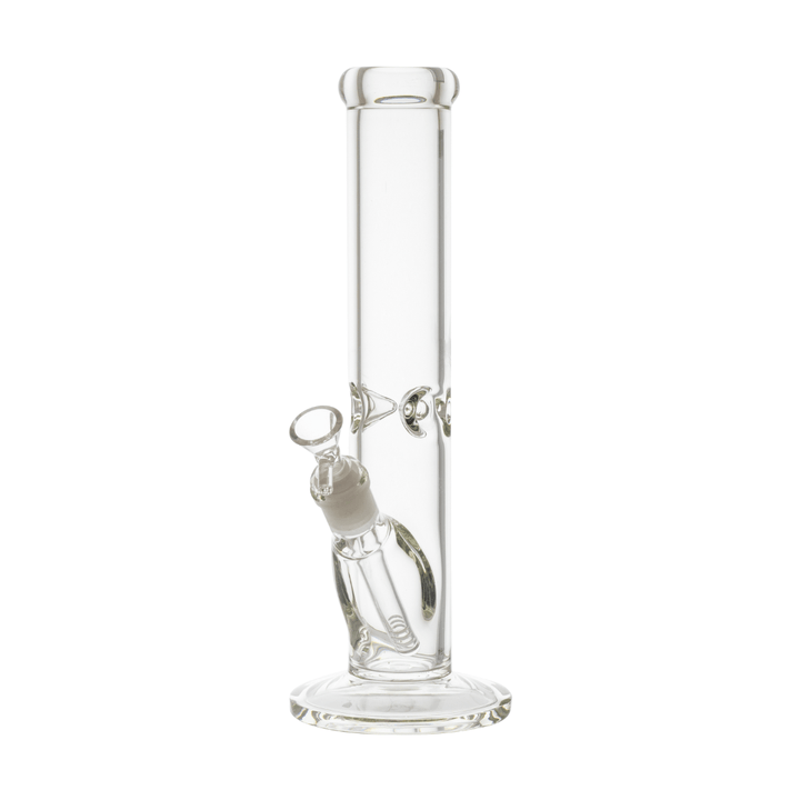 Clear Straight Glass Waterpipe with Ice Catcher 31cm - Greenhut