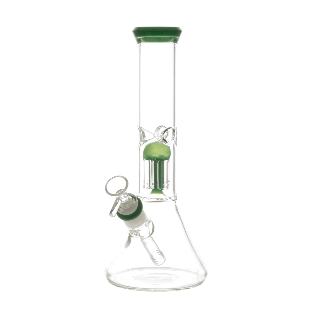 Diamond Shape Glass Waterpipe with Percolator 28cm - Greenhut