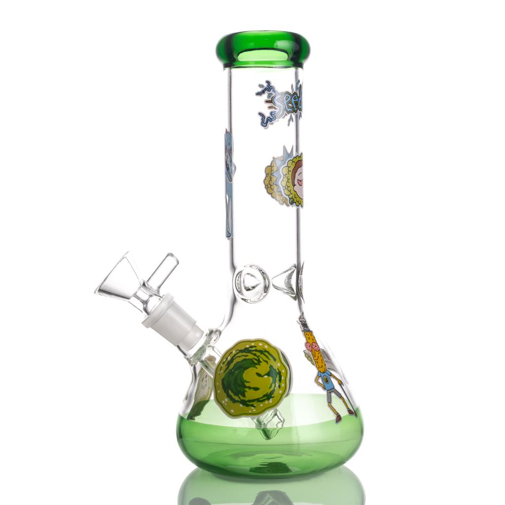 Ghost Pictures Medium Beaker Shape Waterpipe 18cm - Greenhut