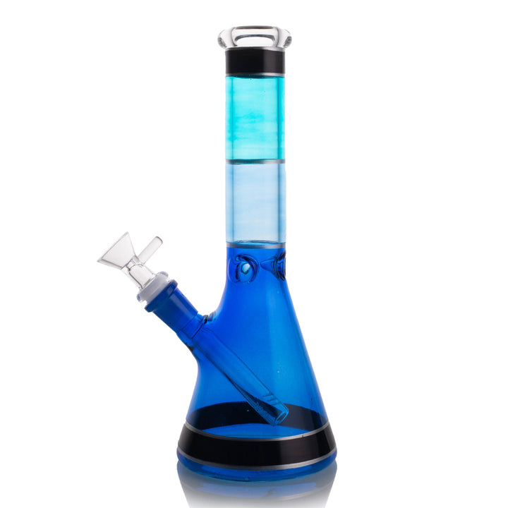 Premium Glass Multi Color Beaker Base Waterpipe 25cm