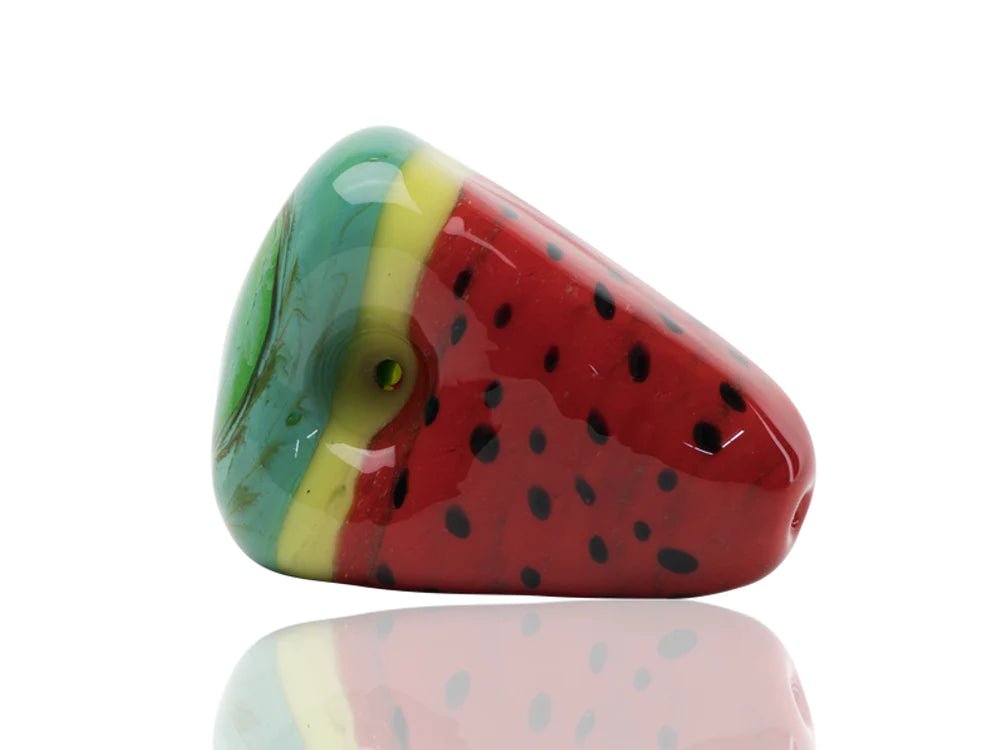 Sliced Watermelon Shape Glass Smoking Pipe - Greenhut