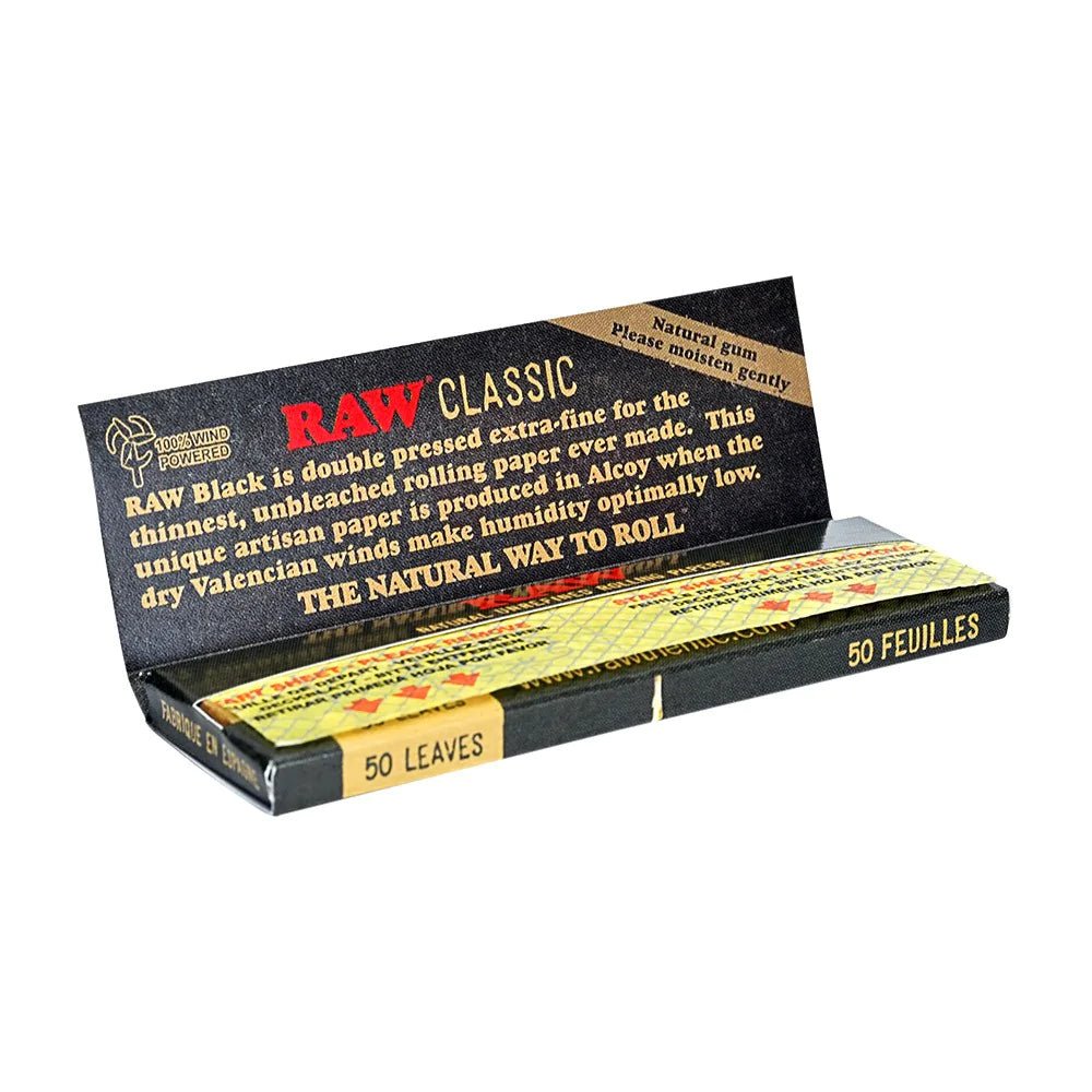 RAW Classic Black 1 1/4 Papers